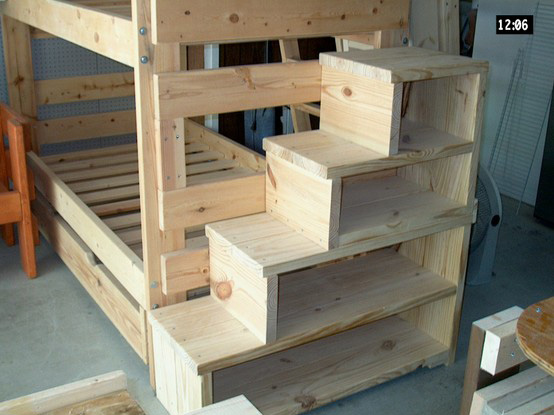 How to Make Bunk bed staircase plans.