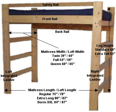 Wooden College Loft Bed Assembly Instructions Bunk Beds And Loft