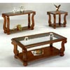 Glass And Wood Occasional Tables