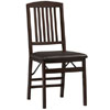 Triena Folding Chair in Espresso Set of (2) 01825(LNFS)