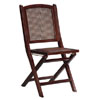 Set of 2-Cane Folding Chairs With Rattan Seat 04202WENG(LN)