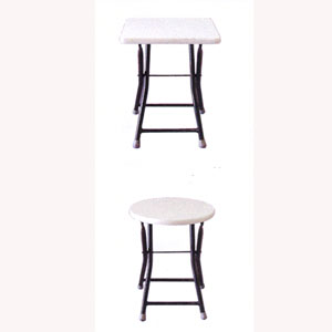 Folding Stool With Vinyl Cover 05050_(KU)