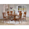 7-Pc Oak Dinette Set 1004-30/01/02 (WD)