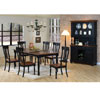 7 Pc. Classic Country Black/Pine Dining Set 100591/2/3 (CO)