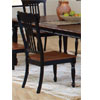 Classic Country Black/Pine Side Chair 100592 (CO)