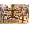 5 Pc. Dark Distress Oak Dinette Set 100831/2 (CO)