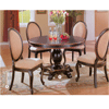 Round Brushed Two Tone Dining Set Table 101061_ (CO)