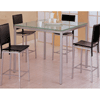 Counter Frosted Glass Table Dining Set  120228/9 (CO)