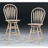 Unfinished Steambent Arrowback Swivel Stool 1206-_(IC)