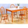 5-Pc Oak Finish Dining Set 1215-39/44 (WD)