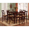 7-Pc Espresso Counter Height Dining Set 1300-54/24 (WD)