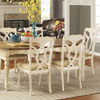 Shayne Country Antique White Beige Side Chairs ( Set of 2)