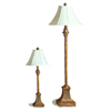 2-Pc Antique Gold Finish Table And Floor Lamp 1738 (CO)