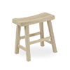 Solid Wood Unfinished Stool 1S-681(ICFS)