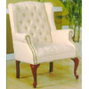 Beige Tapestry Wing Chair 2012-11 (WD)