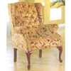 Burgundy Chenile Wing Chair 2012-22 (WD)