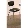 Chrome Plated Bar Chair With Black Cushion 2045 (CO)
