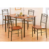 5-Pc Wooden Dinette Set In Dirty Oak Finish 2112 (COu)