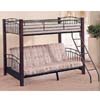 Twin/Full Futon Convertible Bunk Bed 2182BF (IEM)