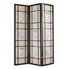 3 Panel Black Finish Wooden Screen 2254 (A)