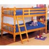 Honey Oak Finish Twin/Twin Convertible Bunk Bed 2301 (A)