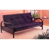 Satin Black Futon Frame With Side Table 2349 (CO)