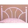 White Fan Design Twin Size Headboard 2365W (CO)