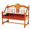 Carved Bench with Storage 2467 (ITM)