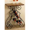Wine Rack With Wood Top 2591 (CO)