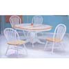 5-Piece Natural/White Finish Dinette Set 9634/9614(WDi)