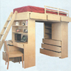 Solid Wood Loft Bed System 263TLB-B