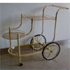 Serving Cart with Tea Color Glass PG-2713 (YL)