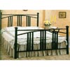 Satin Black Convex Mission Style Head/Footboard 2953_ (CO)