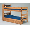Twin/Twin Bookcase Bunk Bed 3015(PC)