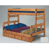 Twin/Full Stackable Bunk Bed 3016(PC)