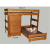 Twin/Twin Loft Bed And 5 Drawer Chest 3017/3055(PC)