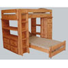 Twin/Twin Bookcase Loft Bed Collection 3070(PC)