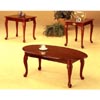 3-Pc Walnut Finish Coffee And End Table Set 3116 (CO)
