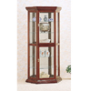 Solid Wood Curio Cabinet in Cherry 3390(CO)