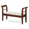 Cherry Finish Storage Bench With Padded Seat  3424 (CO)
