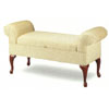 Upholstered Storage Bench With Queen Anne Legs 3440 (CO)