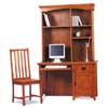 Mission Oak Finish Computer Desk & Hutch 379_ (CO)