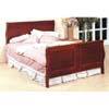 Four Panel Cherry Finish Queen Size Sleigh Bed 3913Q (CO)