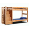 Solid Wood Twin/Twin Bunk Bed With Stairs 394_(PC)