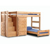 Solid Wood Twin Size Loft Bed 39417_(PC)