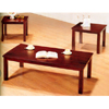 3-Pc Coffee And End Table Set In Cappuccino Finish 3979 (CO)