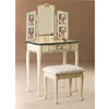 Hand Painted White Photo Vanity Set 4028 (COFS45)