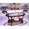Glass and Wood Coffee Table Set 4036 (ABC)