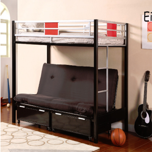 Einstein Twin/Full Bunk Bed 4072(ML)