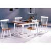 5-Pc Natural/White Dining Set 4098-17 (CO)